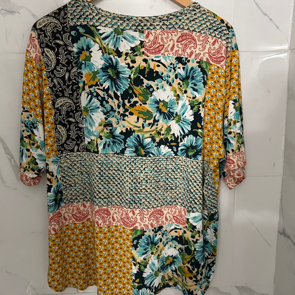 Multicolor patchwork paisley and floral print - Picture 6 of 10